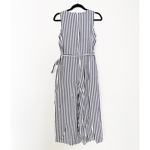 Cotton Striped Wide Leg Jumper - Picture 2 of 5